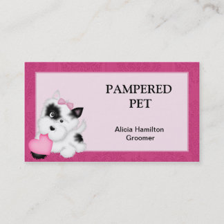 Mascota Groomer/ Tarjeta de visita Vet