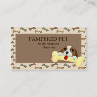 Mascota Groomer/ Tarjeta de visita Vet