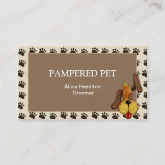 Mascota Groomer/ Tarjeta de visita Vet