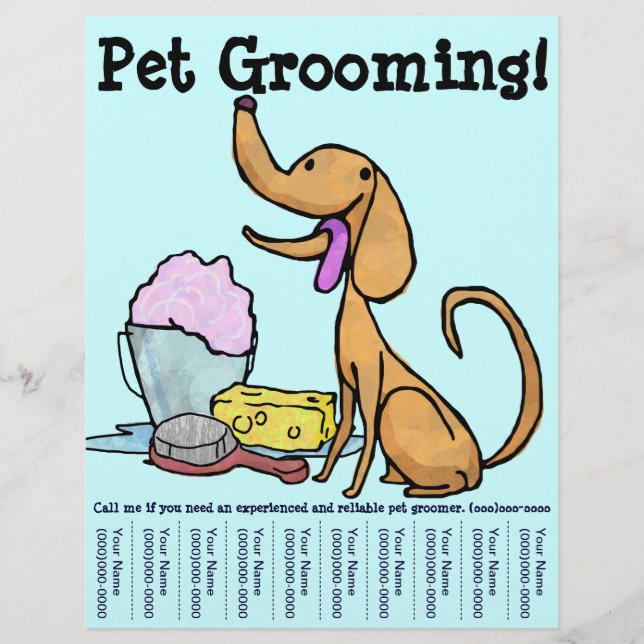 Mascota Grooming Dog Flyer (Frente)