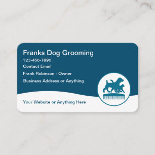 Mascota Grooming Tarjetas de visita de negocios mo