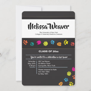 Mascota Imprime Invitación a graduación de la Escu