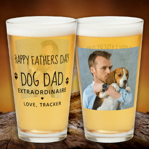 Mascota lindo perro foto papá padres cerveza del d