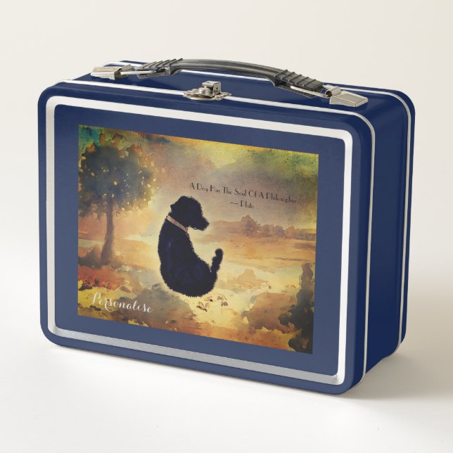 Mascota Negro Dog Plata Cita Vacaciones Personaliz (Anverso)