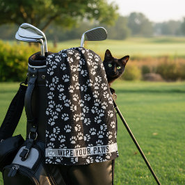 Mascota Paw Imprimir toalla de golf de Personaliza