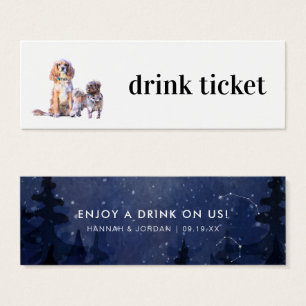 Mascota Personalizada Linda   Ticket de Bebida de 