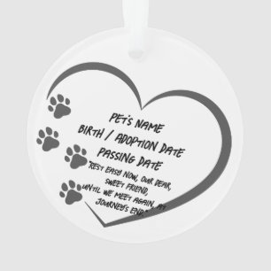 Mascota personalizado Foto conmemorativa Ornamento