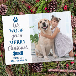Mascota personalizado Foto Feliz Navidad Del Perro
