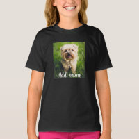 Mascota personalizado Foto Y Nombre Camiseta