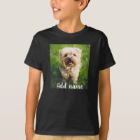 Mascota personalizado Foto Y Nombre Camiseta