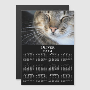 Mascota personalizado Nombre de foto 2024 Calendar