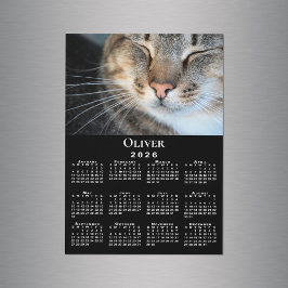 Mascota personalizado Nombre de foto 2026 Calendar