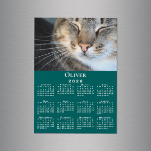 Mascota personalizado Nombre de foto 2026 Calendar
