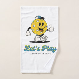 Mascota Personalizado retro de pellebol sudor pers