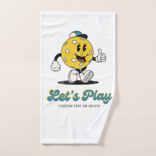 Mascota Personalizado retro de pellebol sudor pers