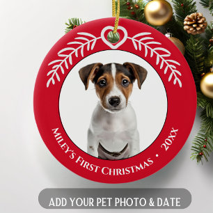 Mascota Primer Corazón de Navidad y Ornamento de h