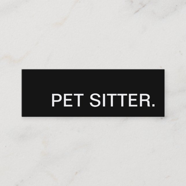 mascota sitter. tarjeta de punch de lealtad (Anverso)
