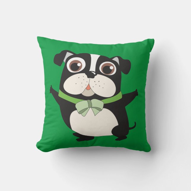 Mascotas Animales Cojín decorativo Boston Terrier (Anverso)