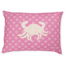 Cama para perros Pink Polka Dot Crab