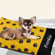 Cama personalizada para perros con huellas de pata