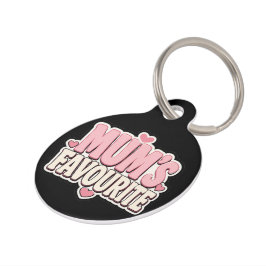 Mascotas La placa divertida favorita de mamá para perros