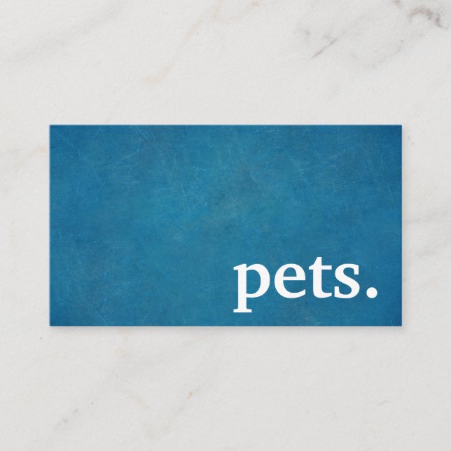 mascotas modernos de pizarra. tarjeta de fidelizac (Anverso)