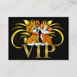 Mascotas muy importantes tarjeta de visita VIP / p