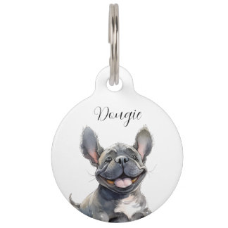 Mascotas Placa de Identificación con el Nombre para Bulldog