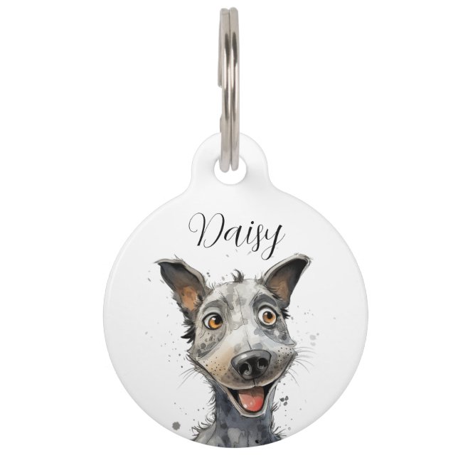 Mascotas Placa de identificación para perro Australian Catt (Anverso)