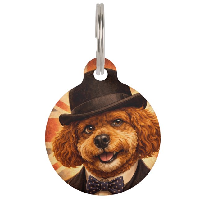 Mascotas Placa de identificación para perro Cockapoo al est (Anverso)
