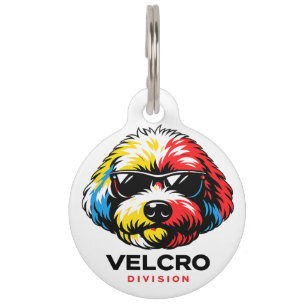Mascotas Placa de identificación para perro Cockapoo colori