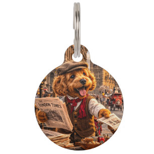 Mascotas Placa de identificación para perro Cockapoo vintag