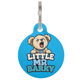 Mascotas Placa de identificación para perro Little Mr Barky