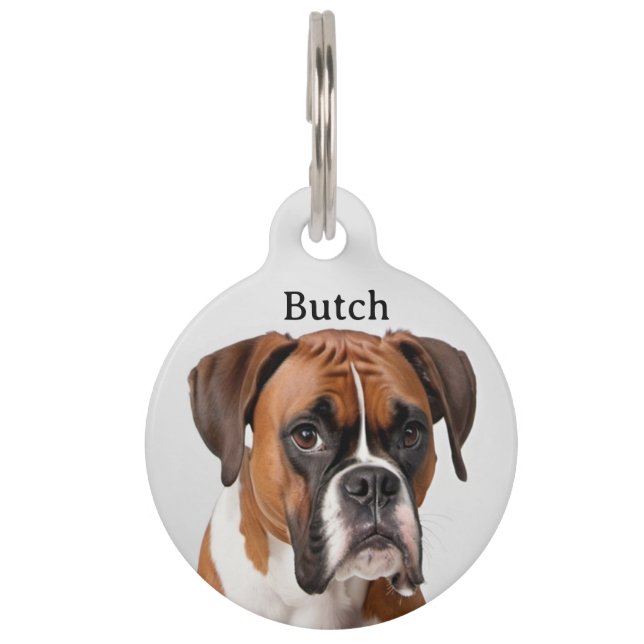 Mascotas Placa de identificación personalizada para mascota (Anverso)
