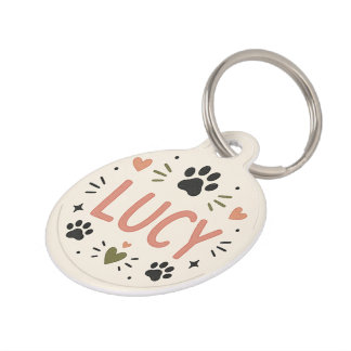 Mascotas Placa de identificación personalizada para mascota