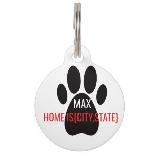 Mascotas Placa de identificación personalizada para mascota