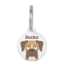 Mascotas Placa de identificación personalizada para perro B