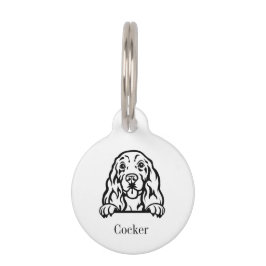 Mascotas Placa de identificación personalizada para perro C