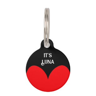 Mascotas Placa de identificación personalizada redonda para