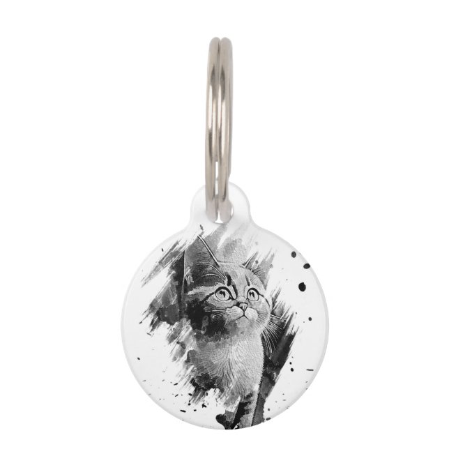 Mascotas Placa de identificación redonda personalizada para (Anverso)