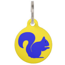 Placa identificativa para perro azul caprichosa pe