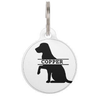 Mascotas Placa identificativa redonda personalizada para La