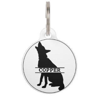 Mascotas Placa identificativa redonda personalizada para pe