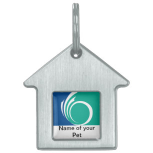 Mascotas Placa para mascota con la bandera de Ottawa, Canad