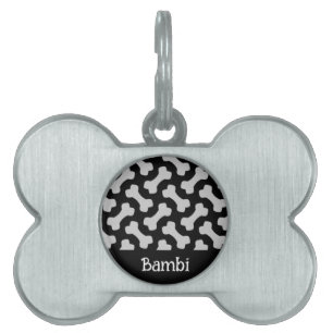 Mascotas Placa para Mascota en Forma de Hueso de Perro