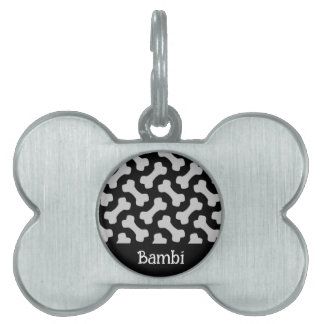 Mascotas Placa para Mascota en Forma de Hueso de Perro