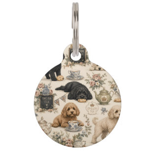 Mascotas Placa para perro Cockapoo de la Sala de Té Británi