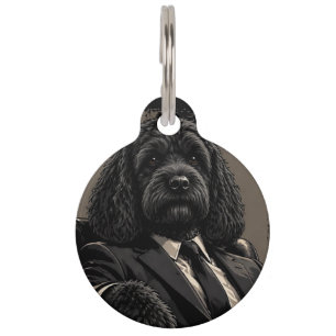 Mascotas Placa para perro Cockapoo negro   Cockapoo caballe