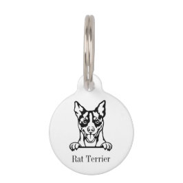 Mascotas Placa personalizada con el nombre para perro Rat T