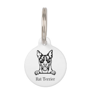 Mascotas Placa personalizada con el nombre para perro Rat T
